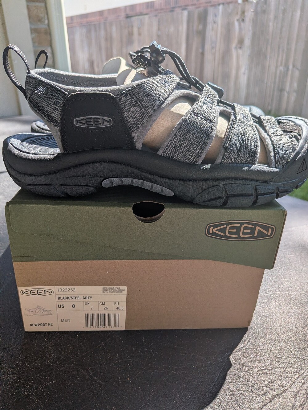 Keen Black/Steel Grey Men's Sandals